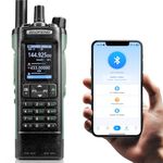 BAOFENG UV-32 10W Dual Band Ham Radio with GPS, CHIRP & Wireless APP Programmable, AM FM Receiver, 2.0” Large Color Display, 1000CHs 10 Zones, Long Range Walkie Talkie for Outdoor Emergency