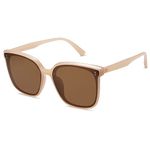 SOJOS Sunglasses for Women Men Vintage Style Shades SJ2157,Brown/Brown