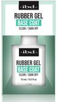 IBD Rubber Base Gel Nail Polish, Base Coat – Clear Soak-Off Builder Gel for Nails Strengthening & Breakage Prevention, 0.5 fl oz