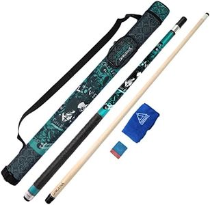 CUESOUL GORGEOUS 58inches 19oz Pool Cue Stick,13mm Tip(green)
