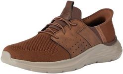 Skechers USA Men's Men's Garner-Newick Hands Free Slip-in Moccasin, Brown, 10.5