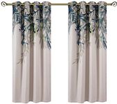 Taisier Home Weeping Leaves Digital Printing Curtains 1 Panel Set 84 Inches Length for Living Room Dining Room Kids Room Fashion Grommet to Curtains