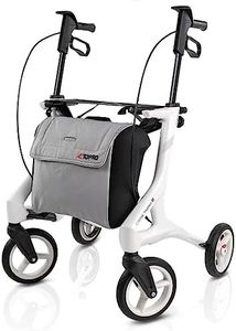 Topro Pegasus Ultra lightweight Carbon Fibre Folding Rollator Walker Walking frame (White)