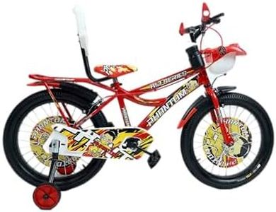 SUMATI Unisex Phantom Steel BMX Cycle, 20T, Single Speed Gear Red Color for Kids 5-8 Years