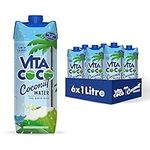 Vita Coco Pure Coconut Water Multipack 1L x 6, Naturally Hydrating, Packed With Electrolytes, Gluten Free, Full Of Vitamin C & Potassium