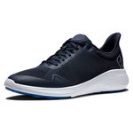 FootJoy Men's Flex Golf Shoe, Navy/White/Blue, 9.5