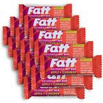 Fatt Keto Nut Bars - Apple & Cinnamon, 15-Pack - 2g Carbs - 100% Natural, Low-Carb, Gluten Free Clean Keto Snack Bars with Super Fats - High Fibre, Low Sugar, Sweetener Free & Vegan - Aka Fattbar