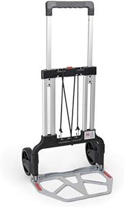 Klappbare Sackkarre mit Vollgummireifen, Alu Sackkarre klappbar, Transportwagen faltbar für Pakete, Sack Truck mit Tragfähigkeit bis 150kg | der Transporter von Wfix