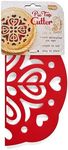 Talisman Designs Pie Top Cutter | Pie Crust Cutter | Pie Decorating Tools | Pie Pastry Baking Accessories | Stencil Crust Cutout | 10-Inch | Hearts Design | Red