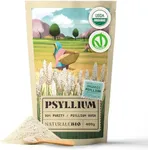 NaturaleBio Psyllium Husk 1.5lbs. 99% Pure Gluten Free Fiber Supplement. USDA Organic Certified, Produced in India. Perfect for Keto, Paleo, Vegan, and Gluten Free Diets. Probiotics for Men and Women