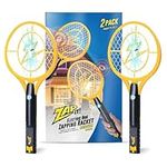 Zap It! Electric Fly Swatter - Rechargeable Fly Zapper, Electric Fly Killer Racket, Mosquito And Wasp Killer Bug Zapper - 4,000 Volt, USB Charging, Lightweight Handy Fly Zapper (MEDIUM, 2-Pack)