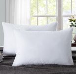 Puredown® Feather Pillow, Bed Pillows for Sleeping, Feather Pillows Queen Size Set of 2, Hotel Collection Pillows for Side and Back Stomach Sleeper