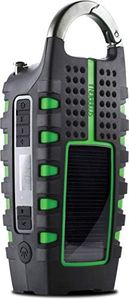 Eton - Scorpion II Rugged Multipowered Portable Emergency Weather Radio & Flashlight Green, Hand Crank, LED Flashlight, Smartphone Charger, Solar Power, 800 MAH Battery, Commitment to Preparedness