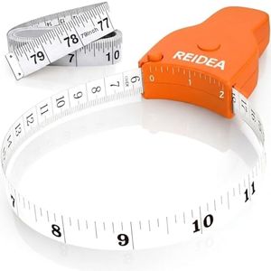 REIDEA 3 Pcs Body Measuring Tape Set - 60in Waist Gauge Kit, Orange