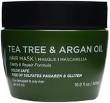 Luseta Tea Tree Oil Hair Mask 16.9 oz Hydrating & Moisturizing Treatment Soothing for Itchy Scalps and Dandruff