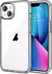 Amozo for iPhone 14 Back Case Cover | Ultra Hybrid Transparent Camera and Drop Protection Back Case Cover for iPhone 14 - (Polycarbonate|Clear)