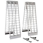 Rage Powersports MF2-12038 Folding Aluminum Motorcycle, ATV, UTV, Lawn and Garden Loading Ramp (120"" Big Boy II)