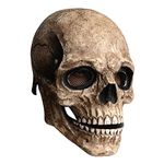 MYADDICTION Skull mask Movable Mouth Full Face Scary for Adult Masquerade Outdoor Slightly yellow Clothing, Shoes & Accessories | Costumes, Reenactment, Theater | Accessories | Masks & Eye Masks