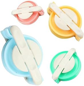 Changyeah 4 Pcs Pompom Makers Kit Plastic Pom Pom Making Tool Set DIY Pompom Maker Fluff Ball Waver Fot for Kids and Adult(4 Sizes)