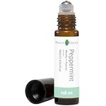 Peppermint Essential Oil Roll On, Calming, Headache, Tension and Stress Relief, Pure Peppermint Essential Oil and Jojoba Oil for Skin Nourishment, Leak-Proof Metal Rollerball, Travel Roll-on (10mL)