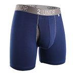 2UNDR Men's Swing Shift Navy/Grey Underwear M Navy/Grey