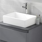 Syon STYLE Premium Ceramic Table Top Wash Basin (16 inch X 11.5 inch)