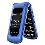 Senior Mobile Phone Simple for Elderly, Basic Cell Phone with Large Buttons, Flip Phone, Unlocked Senior Mobile Phone with 2.4" Color Display | SOS Button | FM Radio | Torch |1000mAh Battery (Blue)