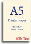 Natural Cream A5 Printer Paper - 8.