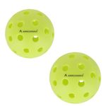 Premium Pickleball Balls, 40 Holes Indoor Outdoor Balls, USAPA Standard Pickle Ball for Tournament Play Advanced Aerodynamics, Ideal for Practice and Tournaments - Multicolored Balls (Green-2 PC)