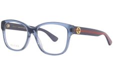 Gucci GG0038ON 012 54 New Women Eyeglasses, Transparent Blue, 54