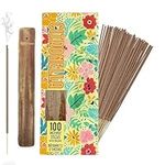 Citronella 100 x Incense Sticks With Holder Insect Mosquito & Bugs Repellent Sticks,Use for Home Office and Burner Outdoor Living Range Garden Patio Camping and More