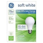 GE A19 Energy-Efficient Soft White 