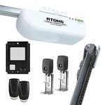 SKYLINK Atoms ATR-1722C 3/4 HPF Garage Door Opener with Extremely Quiet DC Motor, Built-in LED Light, Remote Controls, Deluxe Wall Console, Chain Drive, White