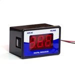 Microtail Electronics Plastic AC 60-300v Direct Digital Portable Voltmeter Indicator , Two Wire (Blue-White, P-N), Corded Electric