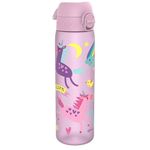 Ion8 Water Bottle, 500 ml/18 oz, Leak Proof, Easy to Open, Secure Lock, Dishwasher Safe, BPA Free, Hygienic Flip Cover, Carry Handle, Easy Clean, Odour Free, Carbon Neutral, Unicorns Design