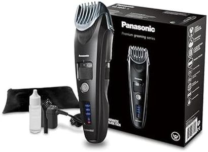 Panasonic ER-SB40 Wet & Dry Electric Beard Trimmer for Men with 20 Cutting Lengths, UK 3 Pin Plug