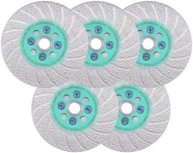 LEKOMESH Grinding Cutting Diamond Blade - 5pcs Diamond Grinding Wheel 4-1/2"/115mm, Granite Grinding Wheel for Shaping Porcelain Stoneware,Tile,Ceramic,Granite,5/8"-11 Thread