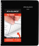 AT-A-GLANCE 2025 Planner, Weekly, 7" x 8-3/4", Medium, Column-Style, DayMinder, Black (G5900025)