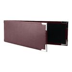 Premium 1UP Business Cheque Binder, Landscape Three-Ring Binder, (Burgundy)