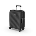 Victorinox Airox Advanced, Global Cabin Hardside Luggage (35 litres), 55 cm, Black, Polycarbonate, 612586 | Carry-on Travel Suitcase