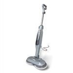 Shark S7000AMZ Steam Mop, Steam & Scrub All-in-One Scrubbing and Sanitizing, Designed for Hard Floors, with 6 Dirt Grip Soft Scrub Washable Pads & 2 Steam Modes, Pure Water Blue