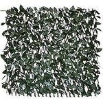 GLANT Expandable Fence Privacy Screen for Balcony Patio Outdoor,Decorative Faux Ivy Fencing Panel,Artificial Hedges (Single Sided Leaves) (1, Dark Green)