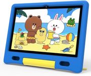 ApoloSignage Kids Tablet, 10.1" Tablet for Kids, Children's Tablet with Case, Expandable Storage, Educational Learning, Wi-Fi 6, BT 5.0, Dual Camera, Toddler Tablet for Boys and Girls,Blue