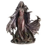 Veronese Design 11 1/4 Inch Tall Morgana by Monte Moore Cold Cast Resin Antique Bronze Finish Sculpture