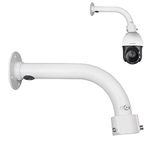 compcctv Security Camera Mount Bracket, Dome PTZ Camera Mount Universal Camera Wall Mounting Bracket for CCTV Security Camera/IP Camera, L Type