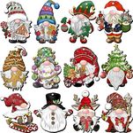 xipixiao 2024 Christmas Tree Ornaments 24 Pieces Gnome Wooden Hanging Ornaments Hanging Decor for Christmas Tree Gnome Santa Doll Wooden Craft Gnome Elf Party Supplies Greetings Xmas Gift