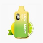 LOST MARY BM6000, (Lemon Lime) Inhale Activated And Rechargeable, Refillable Vape, 6K Clear Puffs,Nicotine Free, 2% n-salt, Pack Of 1