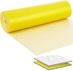 MAXKOSKO 54 Sq.Ft. uncoupling Membrane for Tile, 1/8''(3mm) Thick Waterproof Heated Flooring underlayment Mat Tile Crack Prevention for Bathroom Shower Kitchen Basement