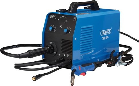 Draper MIG Inverter Welder 160A – Portable Blue Welding Machine
