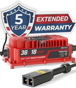 FORM 18 AMP EZGO TXT Battery Charger for 36 Volt Golf Carts -D Style Plug